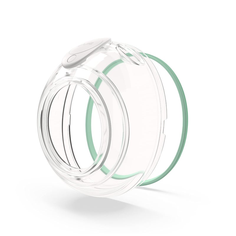 elvie أكواب مضخة الثدي Elvie Stride سعة 5 أونصات - آمنة للغسل في غسالة الصحون، سيليكون غذائي، خالية من BPA - ملحقات لتخزين حليب الثدي والمضخات - عبوة من 2 - Image 1