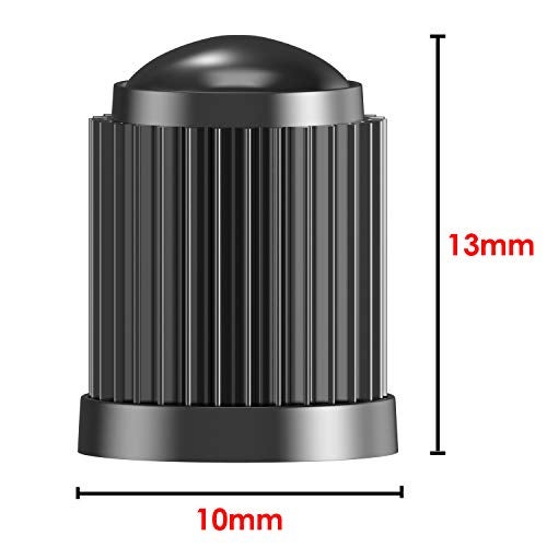 SAMIKIVA (30 Pack) Tire Stem Valve Caps, with O Rubber Ring, Universal Stem Covers for Cars, SUVs, Bike and Bicycle, Trucks, Motorcycles, Airtight Seal Heavy Duty (Black (30 Pack)) - Image 3