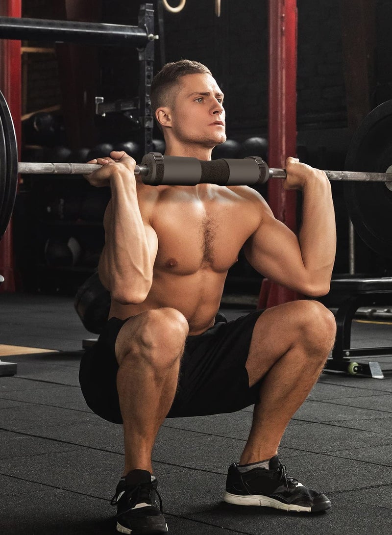 XiuWoo Squat Pad Barbell Pad for Squats, Pad for Lunges and Hip Thrusts - Foam Sponge Pad Provides Relief to Neck and Shoulders While Training Fit Standard and Olympic Bars Black - Image 4