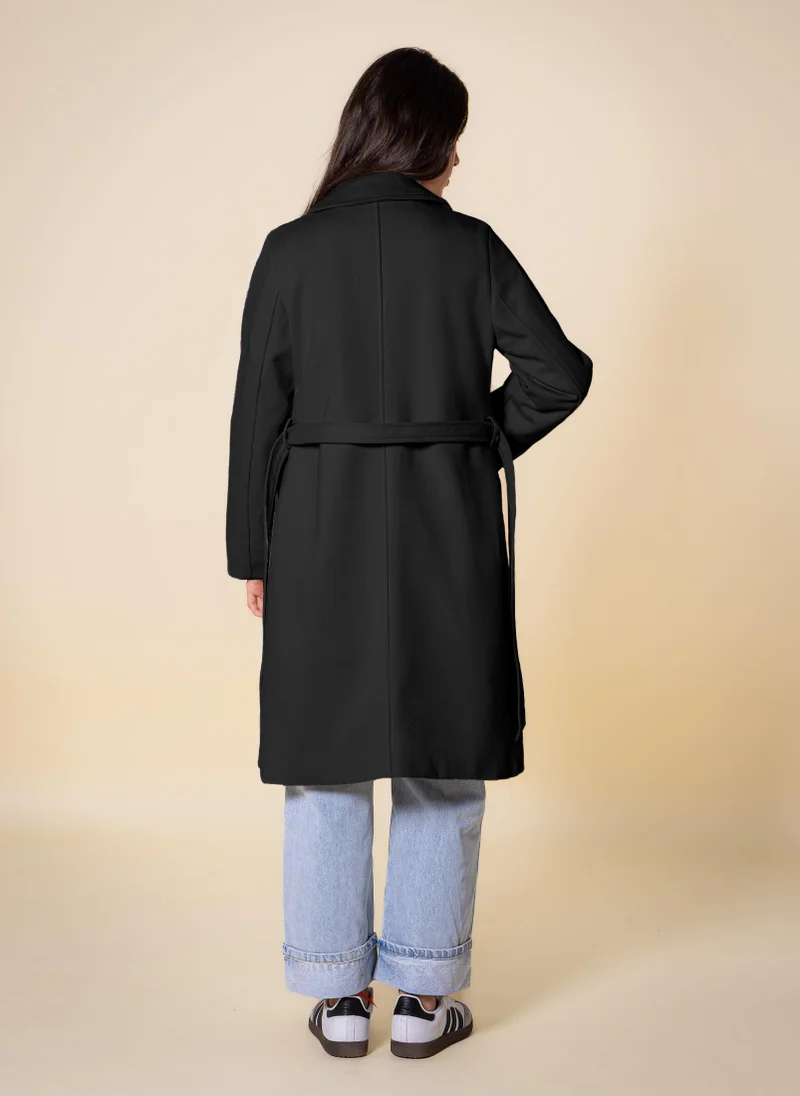 Shapes Black SOFT COMFORT COAT for Women | Best Price UAE