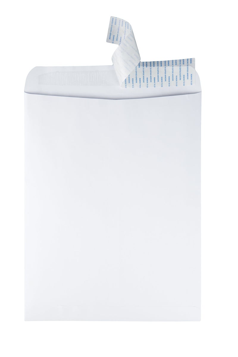 Quality Park 12 x 15-1/2 Catalog Mailing Envelopes, Redi-Strip Self Seal Closure, 28 lb White Wove Paper, 100 per Box (QUA44082) - Image 2