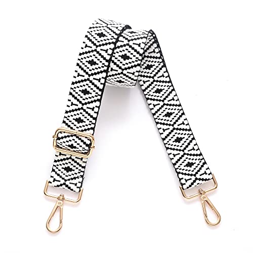 S-Jacorry Purse Strap Replacement Crossbody Wide Shoulder Strap Adjustable Canvas Straps Handbag Strap Replacement Belts - Image 1