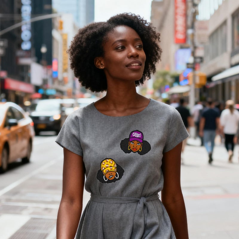Kleeblatt 15pcs Black Girl Magic Embroidered Iron on Patches - Trendy Cultural Pride DIY Applique for Clothing Jackets Bags Hats, Iron on/Sew on Decor for Adults & Teens - Image 4