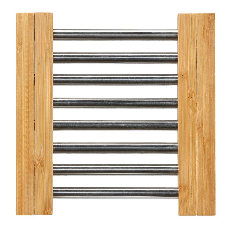 Cortesi Home Aubrey Expandable Bamboo Trivet 8514 Brown