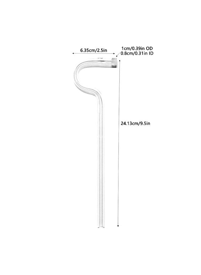 مجموعة القش الزجاجية الإبداعية المضادة لتجاعيد الشفاه على شكل قش أفقي خالي من التجاعيد. صديقة للبيئة قابلة لإعادة الاستخدام. ملحقات مشروبات أنيقة. تتضمن فرشات تنظيف مخصصة - Image 4