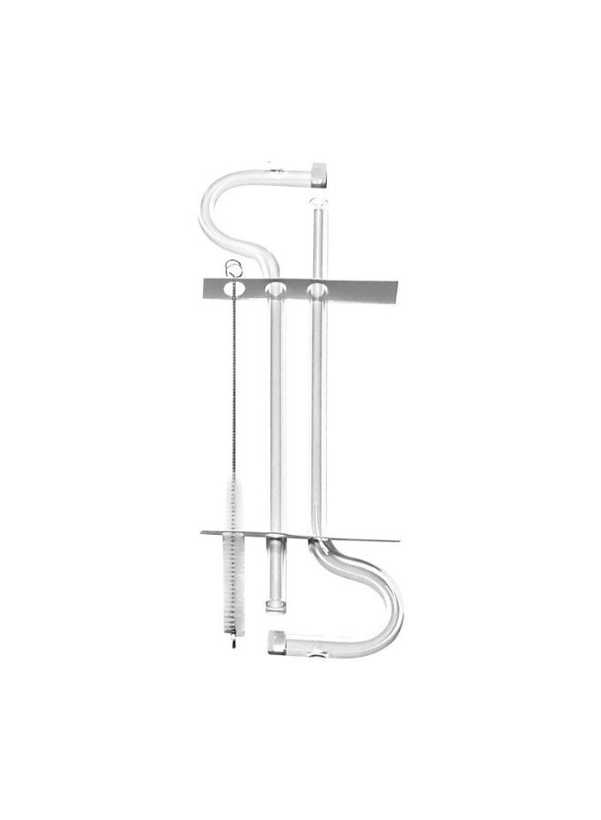 مجموعة القش الزجاجية الإبداعية المضادة لتجاعيد الشفاه على شكل قش أفقي خالي من التجاعيد. صديقة للبيئة قابلة لإعادة الاستخدام. ملحقات مشروبات أنيقة. تتضمن فرشات تنظيف مخصصة - Image 5