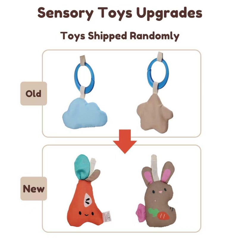 Tiny Marvels Baby Swings for Infants, Tiny Marvels Portable Swing with Adaptable Speed, Music, Removable-Toy-Bar, Foldable Infant Swing for Indoor and Outdoor Use, 0-9 Months 6-20 lbs(Sander Checker) - Image 2