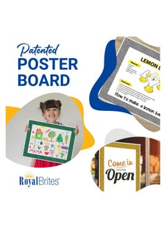 Royal Brites Glitter Poster Boards Assorted  Bulletin Poster Board with Glitter Frame 12 pcs Pack of 5  - Image 4