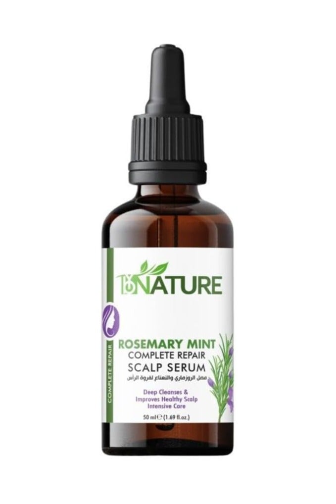 By Nature سيروم فروة الرأس الكامل من باي ناتشر بالروزماري والنعناع – 50 مل، يقوي الجذور ويغذي فروة الرأس - Image 1