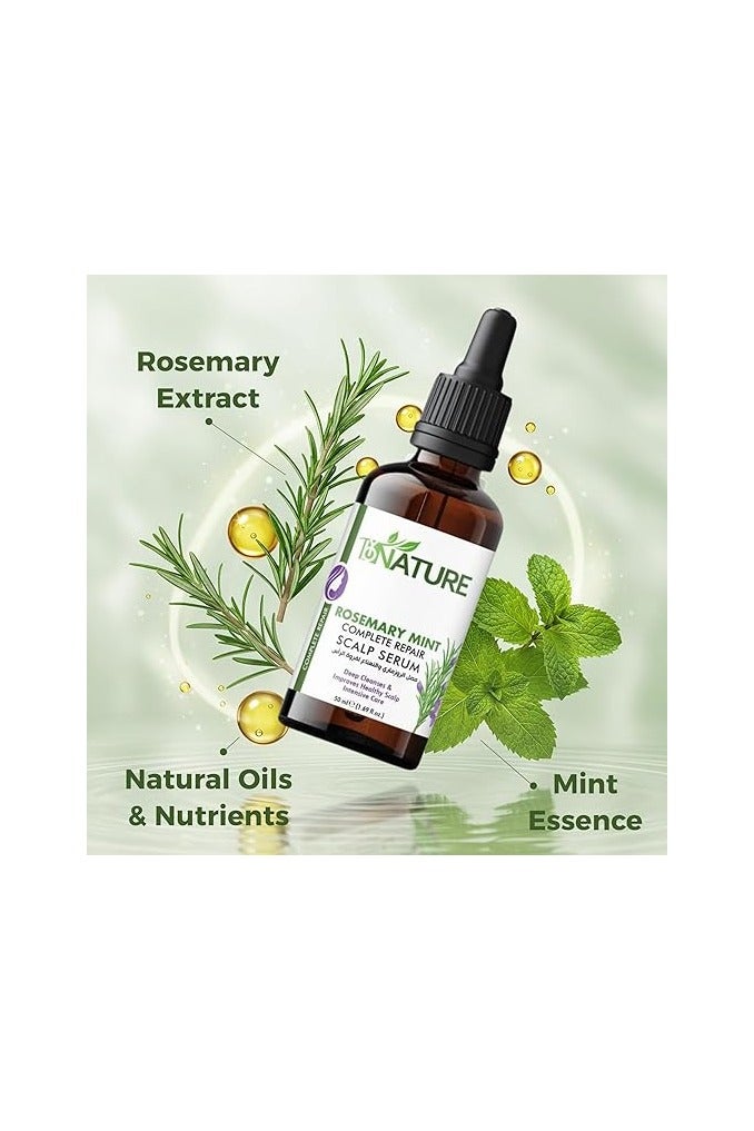By Nature سيروم فروة الرأس الكامل من باي ناتشر بالروزماري والنعناع – 50 مل، يقوي الجذور ويغذي فروة الرأس - Image 2
