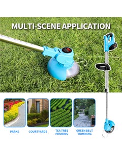 BOSS LIFE STYLE Battery Powered String Trimmer with Batteries & Charger - All-in-One Electric Grass Cutter, Lawn Mower Edger Tool, and Grass Wacker  - Image 4