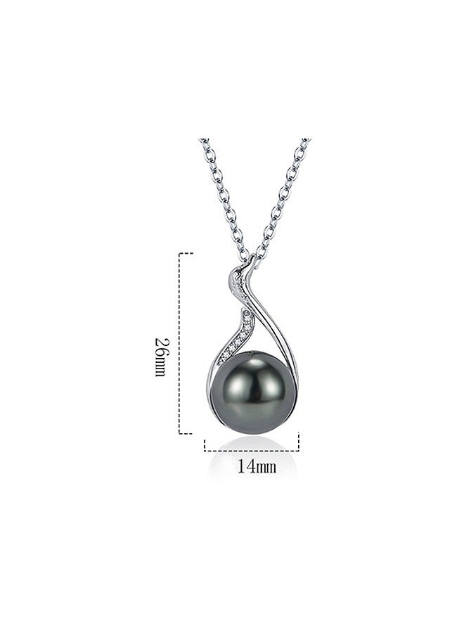 Beyond Freshwater Pearls Necklace, Anti Rust and Anti Fading Alloy Necklace, Fashion Jewelry Gift (Black) - Image 2