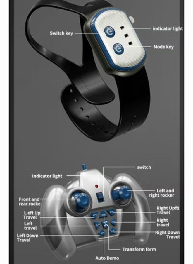 Remote Control Cars for Kids Adults, 1:20 Scale RC Car 4WD Gesture Sensor Remote Control Crawler, 2.4GHz Hand Controlled RC Stunt Car - Image 2