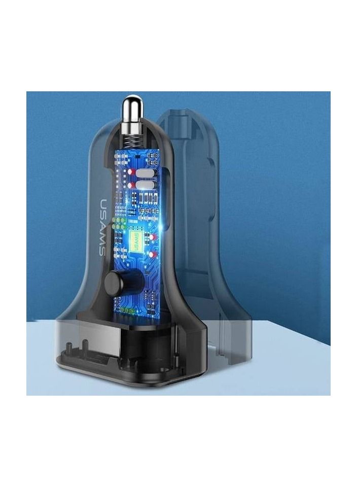 أوسامس 3 في 1 شاحن سيارة أسود - Image 3