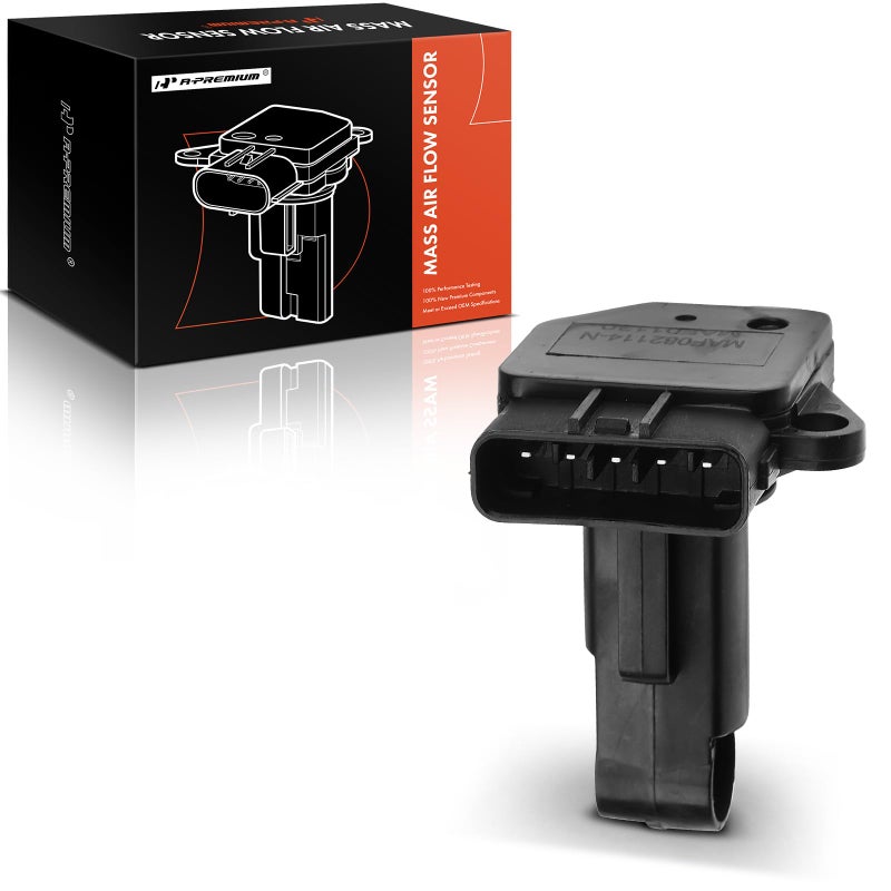 APremium Mass Air Flow Sensor Meter MAF 5Pins Compatible with Mazda 2 20112012 3 20042010 5 20062010 2012 6 20032008 CX7 20102012 Protege 19992003 RX8 20042011 MX5 Miata 20062012
