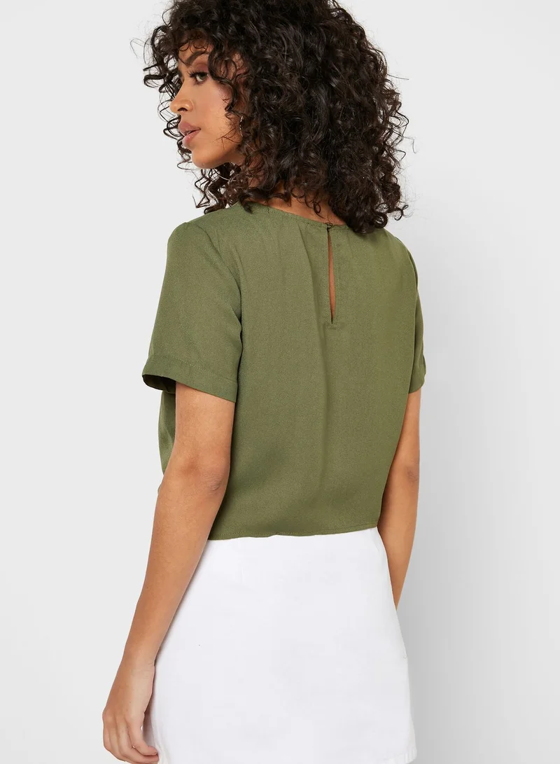 FOREVER 21 Front-Tie Top