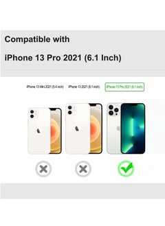 Y&D Camera Lens Protector for iPhone 13 Pro, 2 Pack Ultra-Thin/Anti-Fingerprint/Anti-Scratch Aluminum Alloy Film 6.1 inch (Silver)  - Image 2