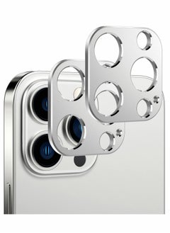 Y&D Camera Lens Protector for iPhone 13 Pro, 2 Pack Ultra-Thin/Anti-Fingerprint/Anti-Scratch Aluminum Alloy Film 6.1 inch (Silver)  - Image 1