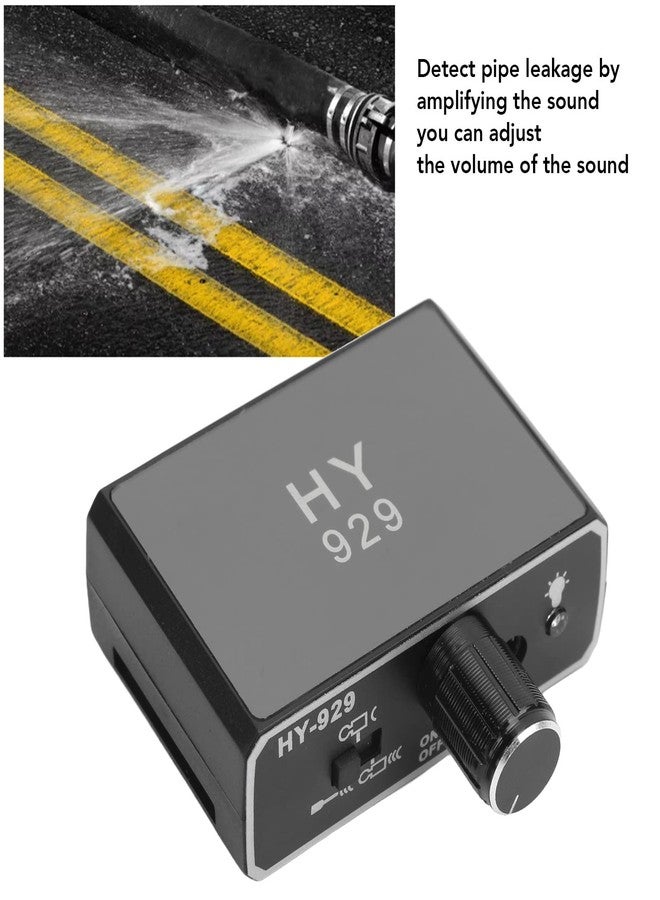 ايجويوس جهاز كشف تسربات المياه من إيجويس، جهاز كشف تسربات المياه تحت الأرض مزود بمسبار مزدوج ومكثف صوت قابل للتعديل لسماعات الرأس للكشف عن خطوط الأنابيب في مواقع البناء (قابس أمريكي) - Image 2