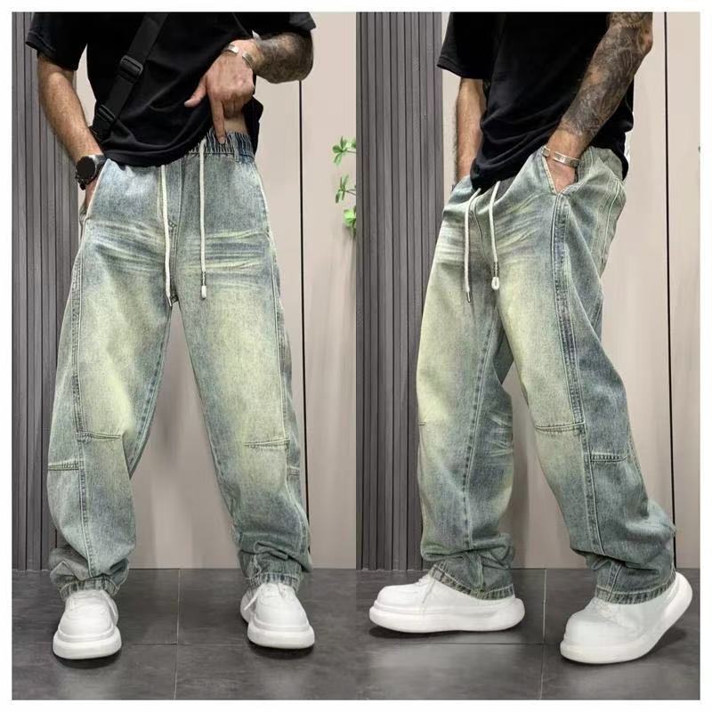 Unisex Classic Denim Jeans Loose Fit Daily Outdoor Wear - Image 5