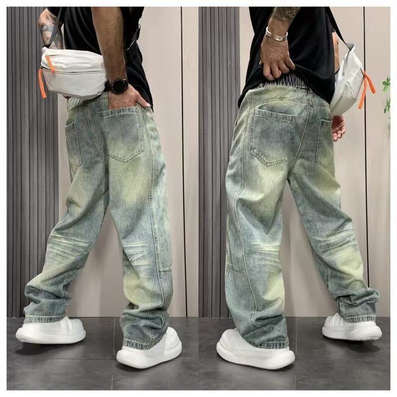 Unisex Classic Denim Jeans Loose Fit Daily Outdoor Wear - Image 4