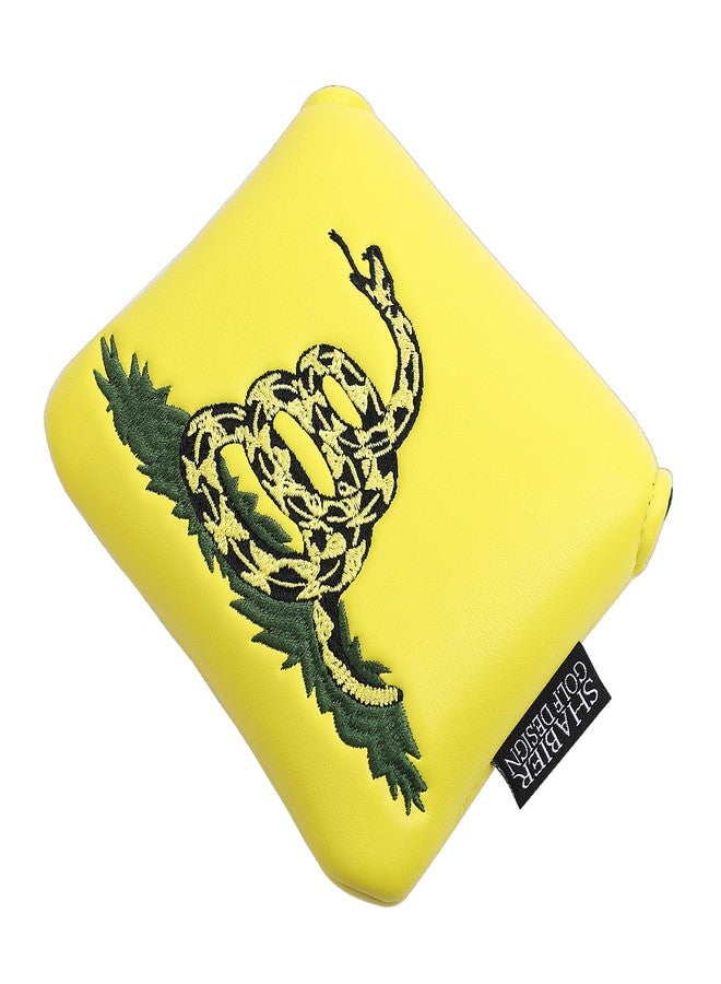 SHABIER Yellow Golf Large Mallet Headcover with Snake Design for Golf Putter Club - Image 5