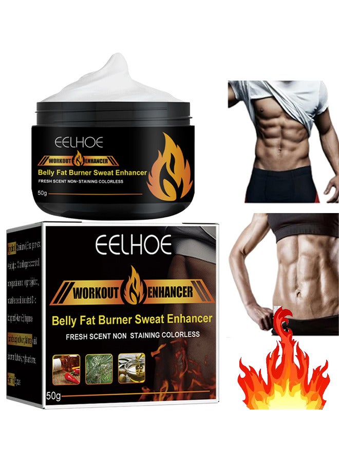 EELHOE Hot Cream For Belly Fat Burner, Hot Cream Cellulite And Fat Burner, Sweat Fat Burning Gel, Slimming Waist, Belly And Slimming Cream 50G - Image 1
