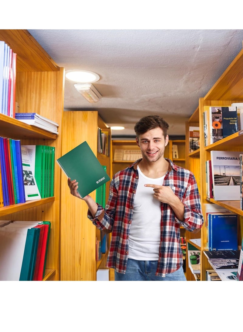 Maxi 3-Piece A4 Size Spiral Notebook 80 Sheets Assorted Designs - Image 5