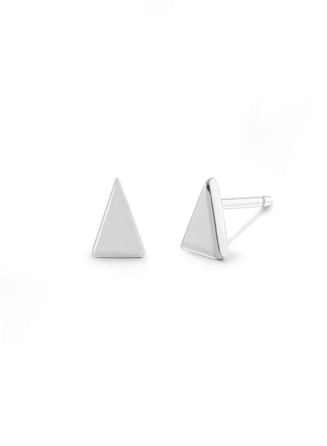 Boma Jewelry Sterling Silver Triangle Geometric Stud Earrings - Image 1