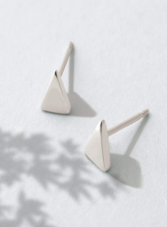 Boma Jewelry Sterling Silver Triangle Geometric Stud Earrings - Image 3