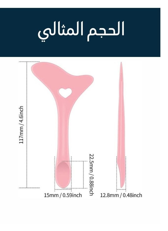 TRENZ - A silicone makeup tool (stencil) with a unique design that helps you draw and define eyeliner and mascara pink color - Image 1