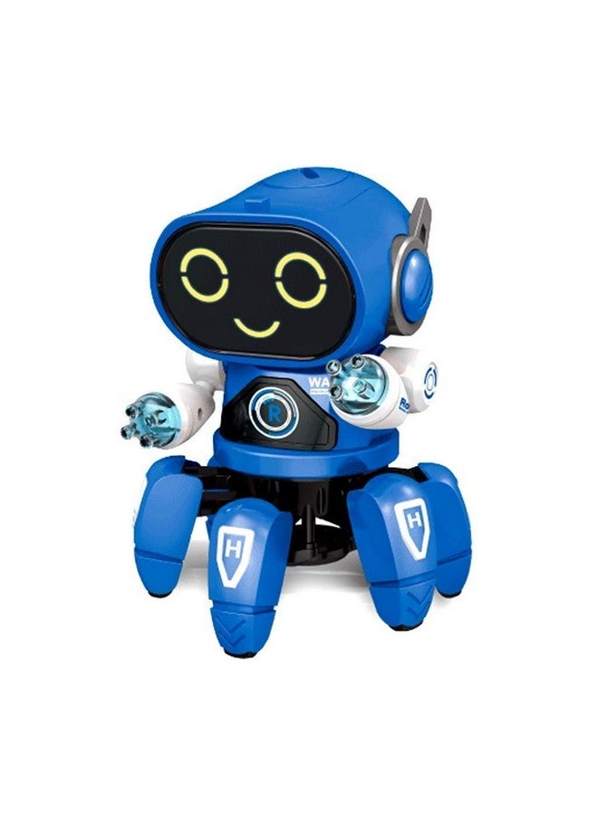 في جراسب روبوت VGRASSP Bot رائد في مجال الأضواء الملونة والموسيقى والحركة في جميع الاتجاهات، ألعاب روبوت راقصة للأولاد والبنات (أزرق) - Image 1