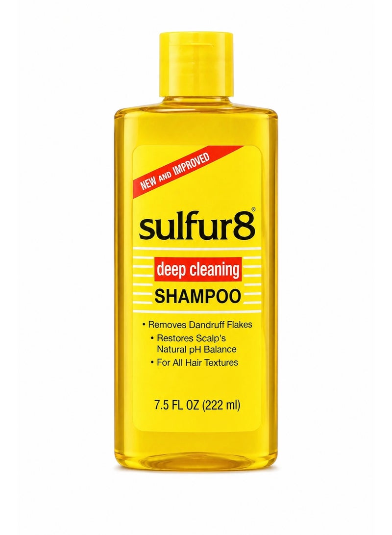 Sulfur 8 Deep Cleaning Dandruff Shampoo, 222 ML - Image 1