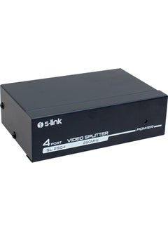 S-Link SL-2504 4 Port 250 Mhz Monitor Multiplexer VGA Splitter Distributor VGA Monitor Multiplier