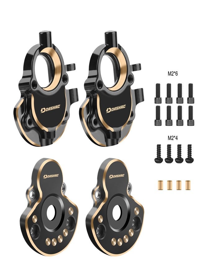 DashRC Brass Upgrade Kit for Redcat Ascent-18 - Steering Knuckles, Portal Housings & Diff Covers for 1/18 RC Crawler - Image 5