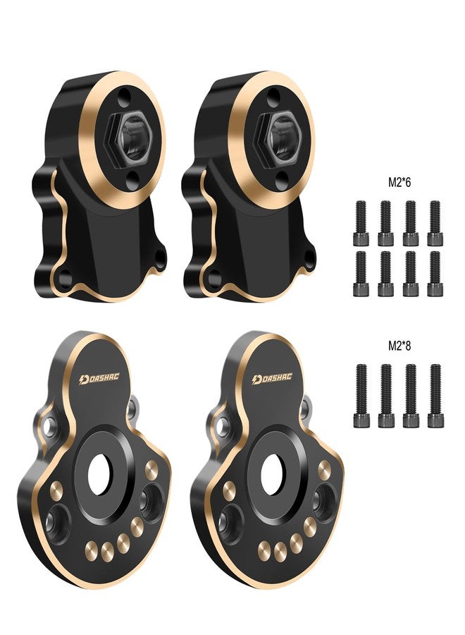 DashRC Brass Upgrade Kit for Redcat Ascent-18 - Steering Knuckles, Portal Housings & Diff Covers for 1/18 RC Crawler - Image 2
