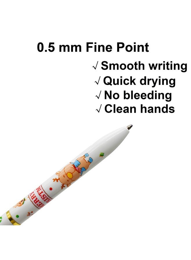 Maydahui Maydahui 8 Pcs Christmas Pens Xmas Diamond Ballpoint Pens Santa Claus Pens Tree Snowman Print Pens for Christmas New Year Party Gift Stocking Stuffers Desk Decor  - Image 3