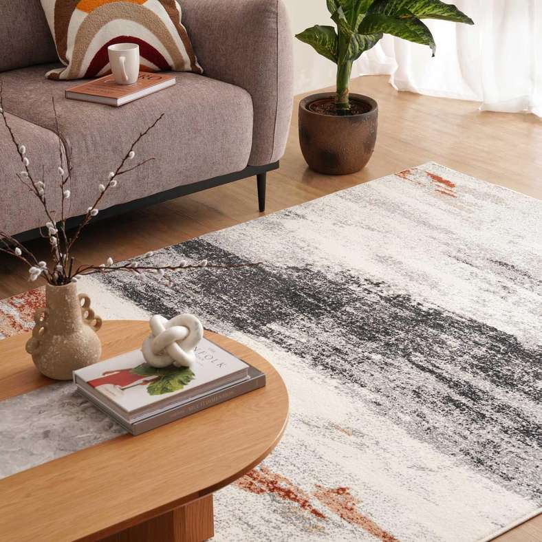 Pan Home Kevon Microfiber Rug 160x230cm - Grey