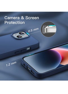 Waldic Silicone Protective Case Cover For Apple iPhone 14 Plus - Dark Blue  - Image 2