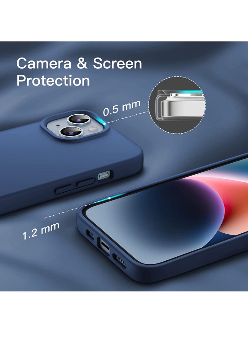 Silicone Protective Case Cover For Apple iPhone 14 Plus - Dark Blue