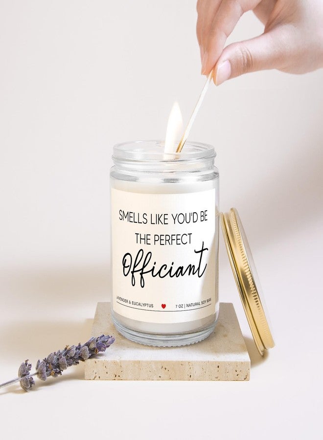 Elequaint Officiant Gift, Best Officiant Ever Gift - Lavender Scented Candle, Bridesmaid Gifts for Wedding Day, Funny Officiant Proposal Gifts, Bride Groom Thank You Present - Image 5