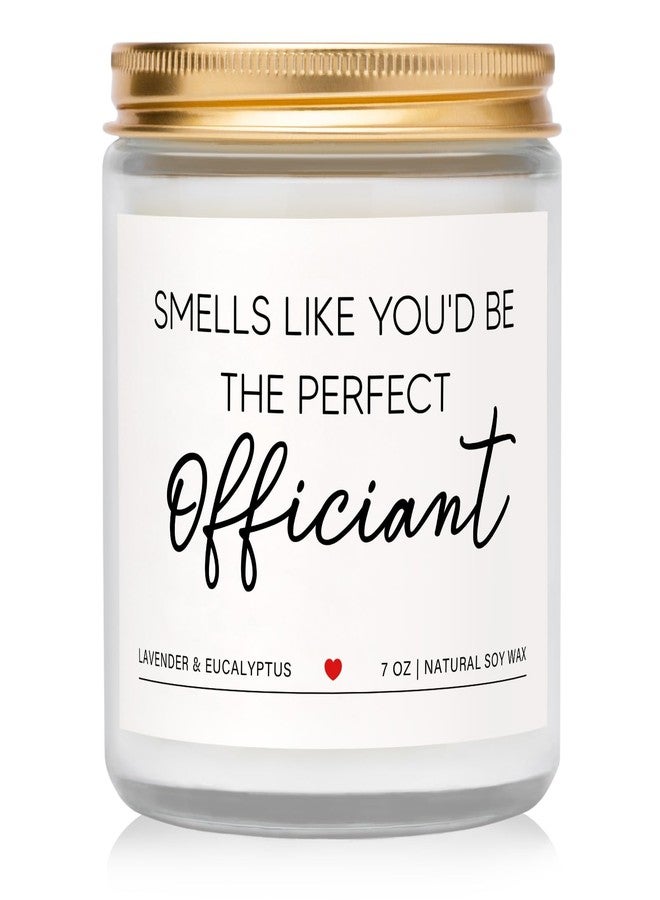 Elequaint Officiant Gift, Best Officiant Ever Gift - Lavender Scented Candle, Bridesmaid Gifts for Wedding Day, Funny Officiant Proposal Gifts, Bride Groom Thank You Present - Image 1