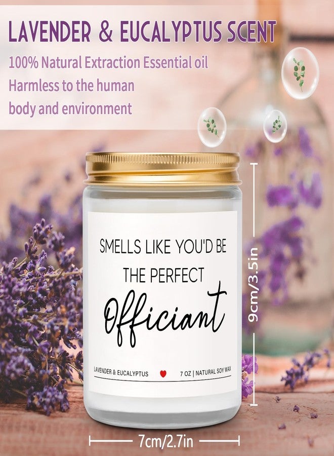 Elequaint Officiant Gift, Best Officiant Ever Gift - Lavender Scented Candle, Bridesmaid Gifts for Wedding Day, Funny Officiant Proposal Gifts, Bride Groom Thank You Present - Image 4
