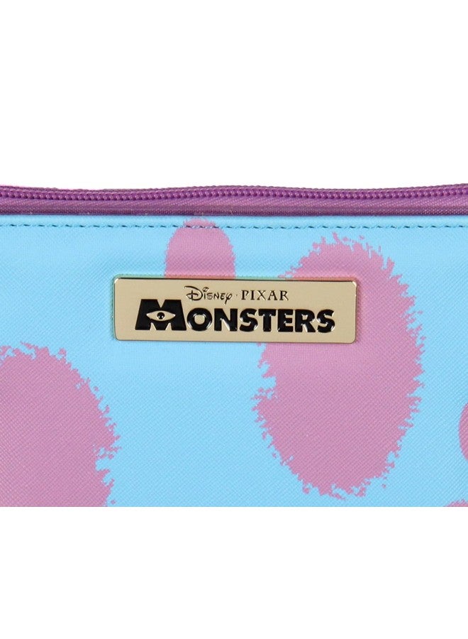 Bioworld Disney Monsters Inc. Sulley 3D Horns Snap Closure Faux Leather Flap Women'S Metal Badge Wallet - Image 2
