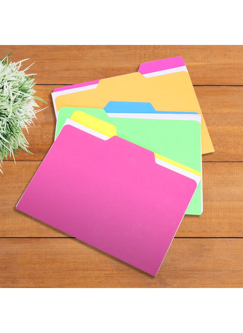 Find It Find It All Tab Letter Size Interior File Folders, Letter Size, Third Cut, Back to School Supplies for College Students, Assorted Neon Colors, 18 Pack (FT07628)  - Image 5