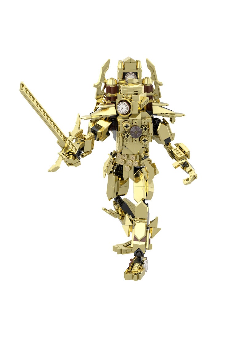General Skibidi Toilet Man Toy Building Blocks 459Pcs Clock Man Toy Ideas Toys Battle Horror Game Model Ideas Toys Gifts for Adult & Kids  - Image 3