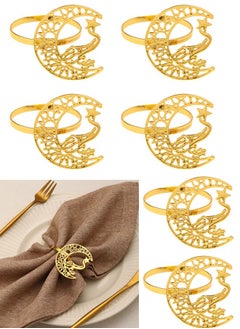 Moon and star napkin ring