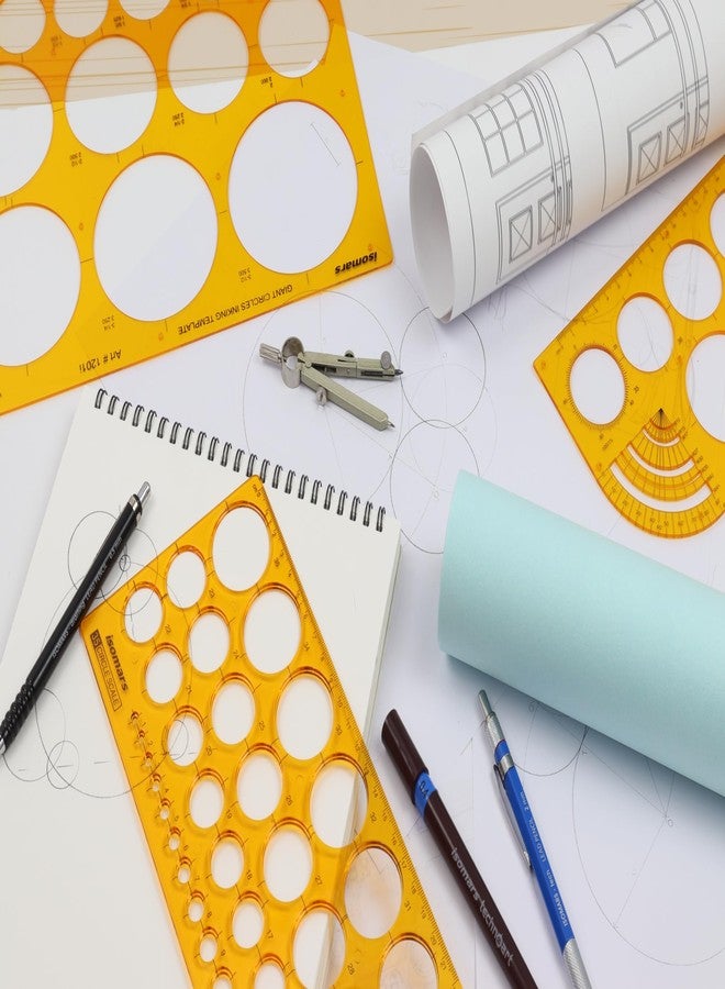 Isomars Circle Radius Master Template – Precision Drawing Stencil for Artists, Architects, Designers & Drafting Professionals - Image 4