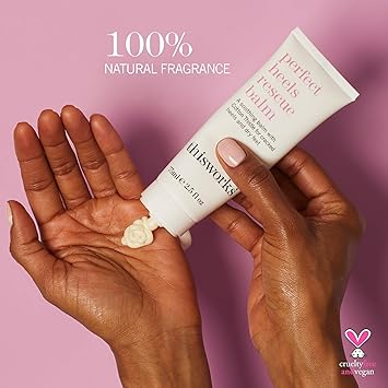 This Works كريم القدم الطبيعي من This Works Perfect Heels 75 مل معزّز بزيوت اللافندر والليمون والخرشوف القطني مرطّب مغذٍ للقدمين وبلسم للكعبين المتشقّقين والبشرة الجافة - Image 4