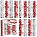 D-FantiX DFantiX 12 Pack Christmas Party Favors with Red White Snowflake Design NoSnap Party Table Favors with Party Hats Joke Little Gifts Xmas Holiday Dinner Traditions Supplies Gift for Kids Adult - Image 2